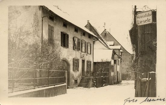 Postkarte "Weinstube Liesele" Herkunft und Alter: unbekannt